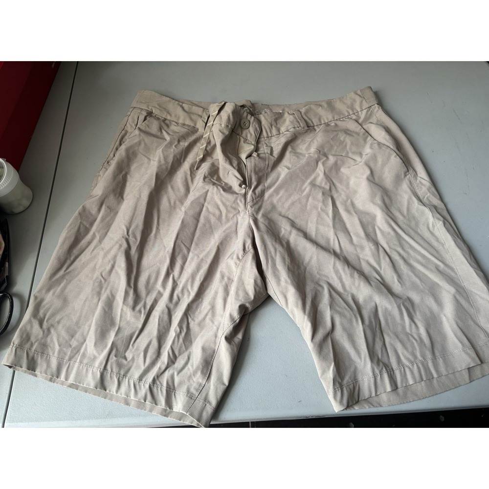 Hang Ten Shorts Adult 40 Khaki Stretch Casual Flat Front Regular Fit‎ Chino Mens
